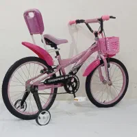 دوچرخه سایز ۲۰ دخترانه صورتی درحدصفر فروشگاهی