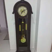 ساعت ایستاده تمام چوب در حد نو