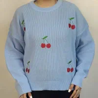 بلوز آستین دار گیلاسی