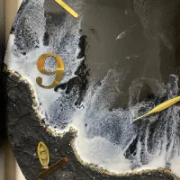 ساعت دست ساز رزین|ساعت دیواری و تزئینی|دماوند, مسکن مهر گیلاوند|دیوار