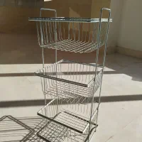 سبد سیب زمینی و پیاز فلزی 3طبقه نو|ظروف نگهدارنده، پلاستیکی، یک‌بارمصرف|تربت‌حیدریه, ۴۵ متری|دیوار