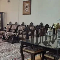 مبل قالی دستباف و میز نهار خوری