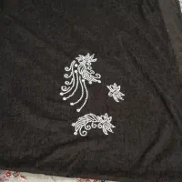 یک جفت شال پرده سالم تمیز و خوشرنگ