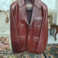 کاپشن بلند چرم