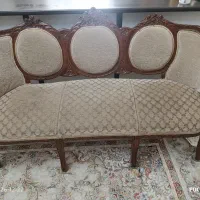 مبل استیل ۹ نفره چوب گردو مدل فرح سه گل|مبلمان خانگی و میز عسلی|تهران, خانیآباد|دیوار