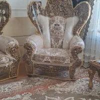 مبل سلطنتی شاهنشین 9نفر|مبلمان خانگی و میز عسلی|الیگودرز, |دیوار