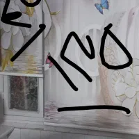 پرده سالم درحد نو.بدون هیچ ایرادی به شرط .|پرده، رانر، رومیزی|قرچک, پارس سرام|دیوار