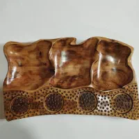 ظروف چوبی . مزه خوری دست ساز