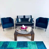 تخت و تشک و مبل تختخوابشو ایکیا همراه با میز|تخت و سرویس خواب|کیش, |دیوار