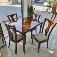 میز غذاخوری دونفره چوبی کمجا شیک