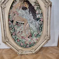 تابلو فرش تبریز بوسه اهو