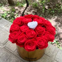 سبد گل رز