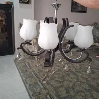 لوستر ۵ شعله|لوستر و چراغ آویز|باقرشهر, |دیوار