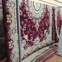 فرش جفت۱۲متری قرمززرشکی تمام‌نخ جنس مخمل