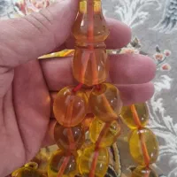 تسبیح آب حیات گرری.۱۷عدد  درشت،بی عیب|کلکسیون اشیاء عتیقه|سقز, |دیوار