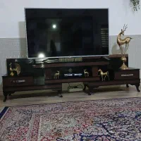 میز تلویزیونی چوبی کاملن نو تمیز