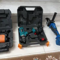 ابزار شارژی درل مینی فرز  تراز لیزری اره موتوری