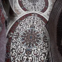 فرش اولیا مجلسی بیضی آشپزخانه ۷۰۰شانه ۱×۱/۵سلیز