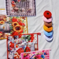 حوله ودستگیره اشپزخانه|سفره، حوله، دستمال آشپزخانه|رفسنجان, |دیوار