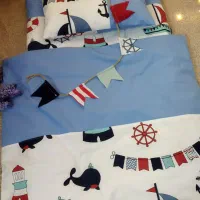 رختخواب نوزاد جنس کتان نخ ترک