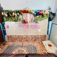 فرش پرده خطیبی نیمه کاره