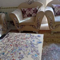 مبل ۷نفره با میز وسط و عسلی|مبلمان خانگی و میز عسلی|هشتگرد, شهرک ایران خودرو|دیوار