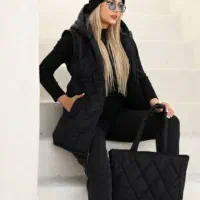 کاپشن پافر شو با کیف ست.با تخ فیف|حراج|شهرضا, |دیوار