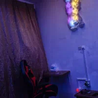 سقف ابری سه‌بعدی با نورپردازی حرفه‌ای