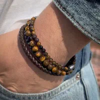 دستبند مردانه چشم ببر