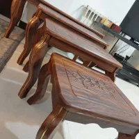 میز جلومبلی و ۳عدد عسلی|مبلمان خانگی و میز عسلی|گنبد کاووس, |دیوار