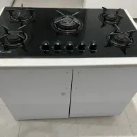 گاز رومیزی همراه با کابینت