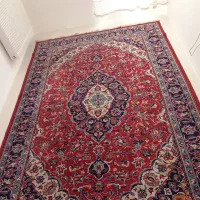 فرش ماشینی زمینه لاکی