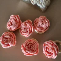 جای دستمال سفره طرح گل رز