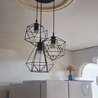 لوستر فلزی رنگ ثابت کاملا سالم|لوستر و چراغ آویز|محمدشهر, محمدشهر|دیوار