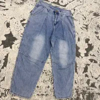 یک شلوار مام استایل و یک شلوار خمره ای قد ۹۰