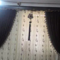 پرده پذیرایی  ۳ونیمتردر۲مترو۸۰سانیمتر|پرده، رانر، رومیزی|اسدآباد, |دیوار