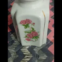 باسلام قندان دونه ای۵۵ چایی دان ۲۰۰ گل قرمز قدیمی|ظروف سرو و پذیرایی|مشهد, طبرسی شمالی|دیوار