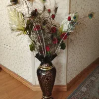 گلدان وگل