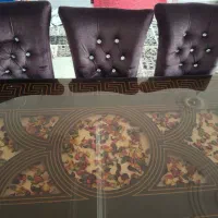 میز غذاخوری ۸ نفره تمیز در حد نو