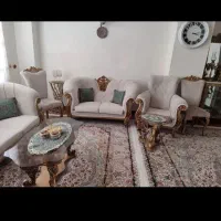 یک دست مبل با جلو مبلی و نهارخوری ست|مبلمان خانگی و میز عسلی|سقز, |دیوار