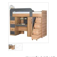 تخت و کمد و میزتحریر برند معروف کمجا چوب|تخت و سرویس خواب|خمین, |دیوار