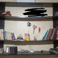 قفسه کتابخانه ویترین