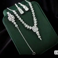 دستبند نقره و سرویس نقره 925عیار مخصوص عروس خانم|بدلیجات|تبریز, |دیوار