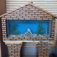 آکواریوم طرح کلبه با تمام تجهیزات