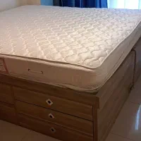 تختخواب دو نفره جک دار با کشو