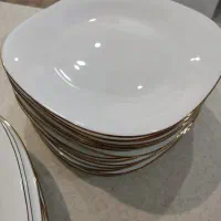 ۳دست پیش دستی و ۲دست پلو خوری ارکوپال لب طلا