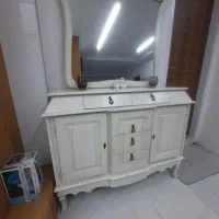 کنسول و آینه شیک و نو|بوفه، ویترین، کنسول|همدان, |دیوار