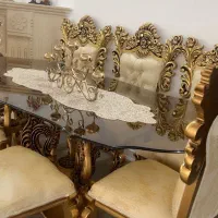 فروش مبل نه نفره‌ همراه با میز ناهارخوری|مبلمان خانگی و میز عسلی|شیراز, معالی‌آباد|دیوار