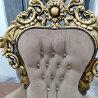 مبل ۹ نفره چوب گردو کیفیت درجه یک درحدنونو|مبلمان خانگی و میز عسلی|اصفهان, قائمیه|دیوار