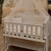 تخت و گهواره چوبی سیسمونی مانی نی